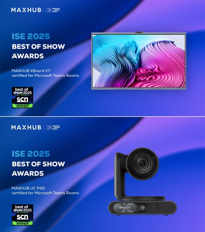MAXHUB XBoard V7@΢ܛJCث@ISE 2025չչʾ